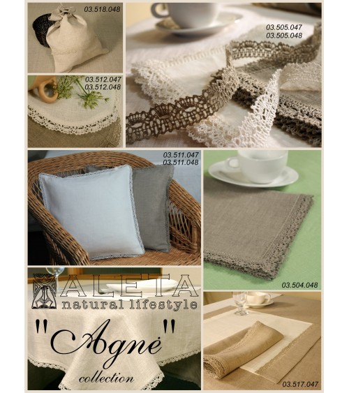 Pillow cover "Agne" in two colours