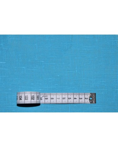 Лен 185г/м² Туркиз синяя ширина 150см (OBR 491 1421)
